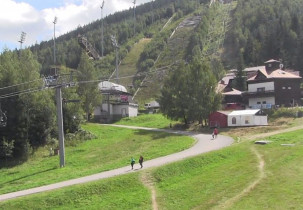 Obraz podglądu z kamery internetowej Harrachov - sports complex